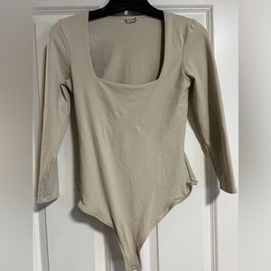NWOT Free People Intimately Square Neck Bodysuit - XS